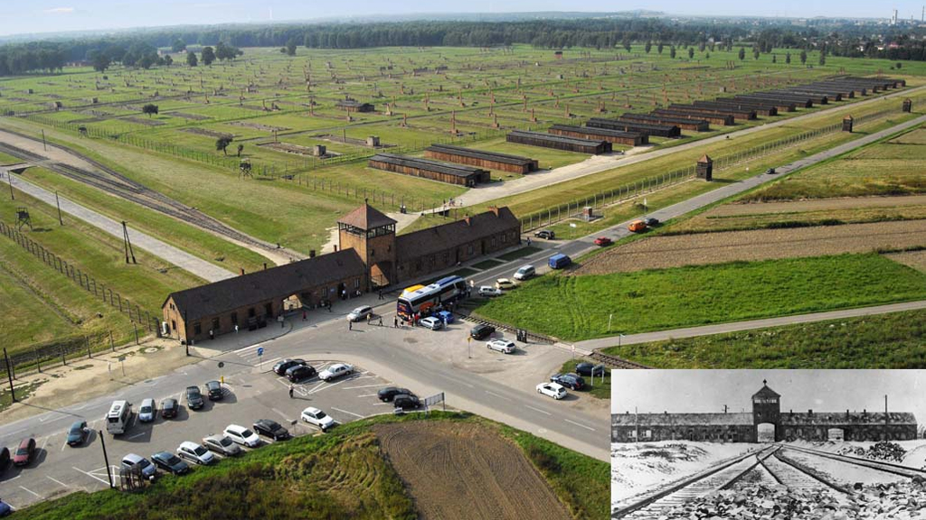 Koncentrationslägret Auschwitz-Birkenau. Foto: Air-Quad UG (Wikimedia Commons CC BY-SA 3.0 DE)