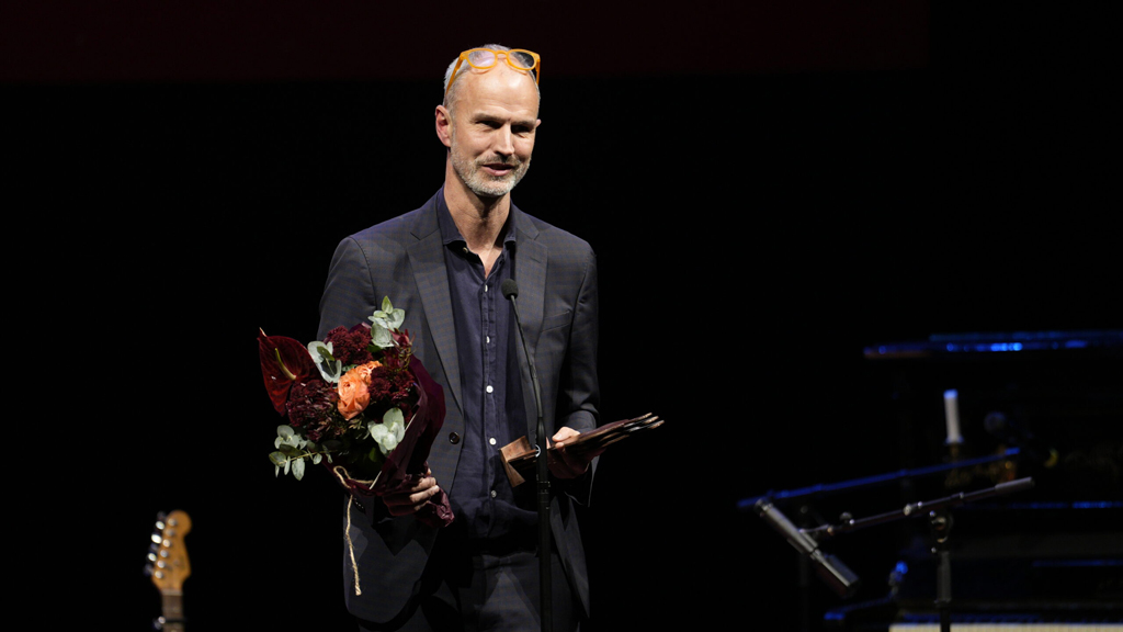 Christian Rück på Augustgalan. Foto: Andreas Sundbom