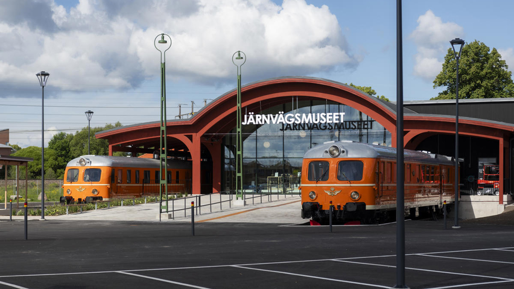 Järnvägsmuseets entré. Foto: Daniel Bernstål