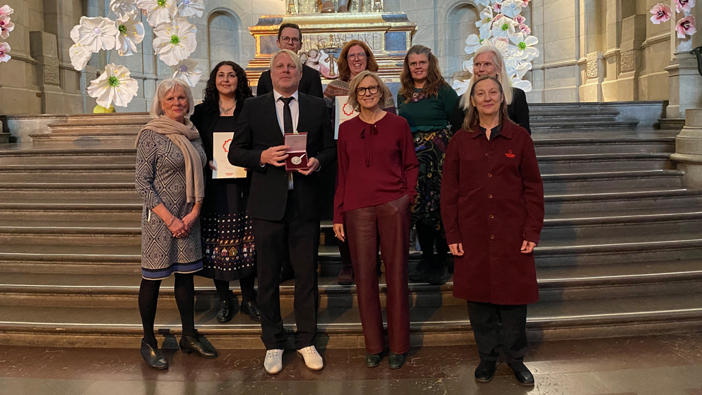 Åsa Rehnberg, Gurbet Peker, Tobias Svanelid, Sebastian Selvén, Sara Håkansson, Sanne Houby-Nielsen, Anna-Karin Jobs Arnberg, Lotten Gustafsson Reinius och Ulla-Karin Warberg. Foto: Nordiska museet