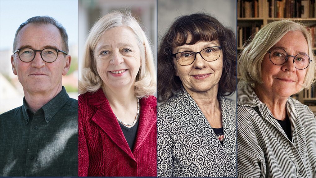 Medaljörerna Tor Broström, Karin Helander, Barbara Törnquist-Plewaoch Elina Antell.