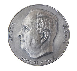 Gösta Berg-medaljen. Foto: Kajsa Hartig.