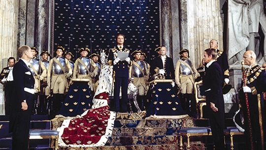 Kungens trontillträde den 19 september 1973. Foto ur Bernadottebibliotekets bildarkiv