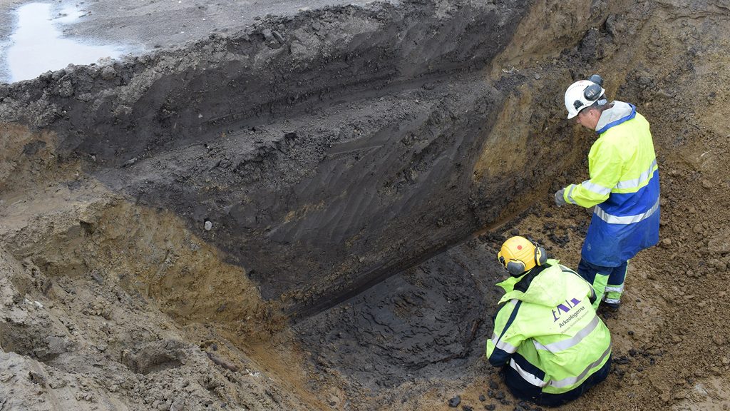 Utgrävning av brunn från 700-talet i Hjärup utanför Lund. Foto: Arkeologerna