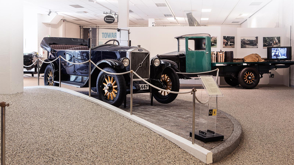 De första Volvobilarna. Foto: Volvo Museum