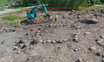 En vikingatida gård grävs ut i Täby