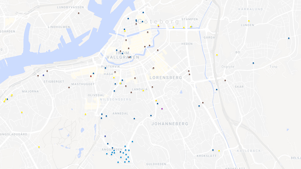 karta över göteborg med omnejd Ny karta över Göteborgs medicinhistoria   Nättidningen Svensk Historia