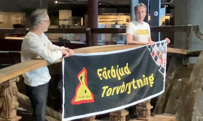 Aktivister klättrade på Vasaskeppet