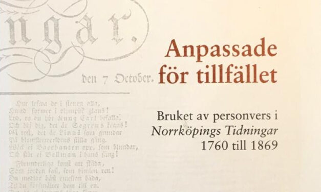 Bruket av personvers i tidningar 1760–1869