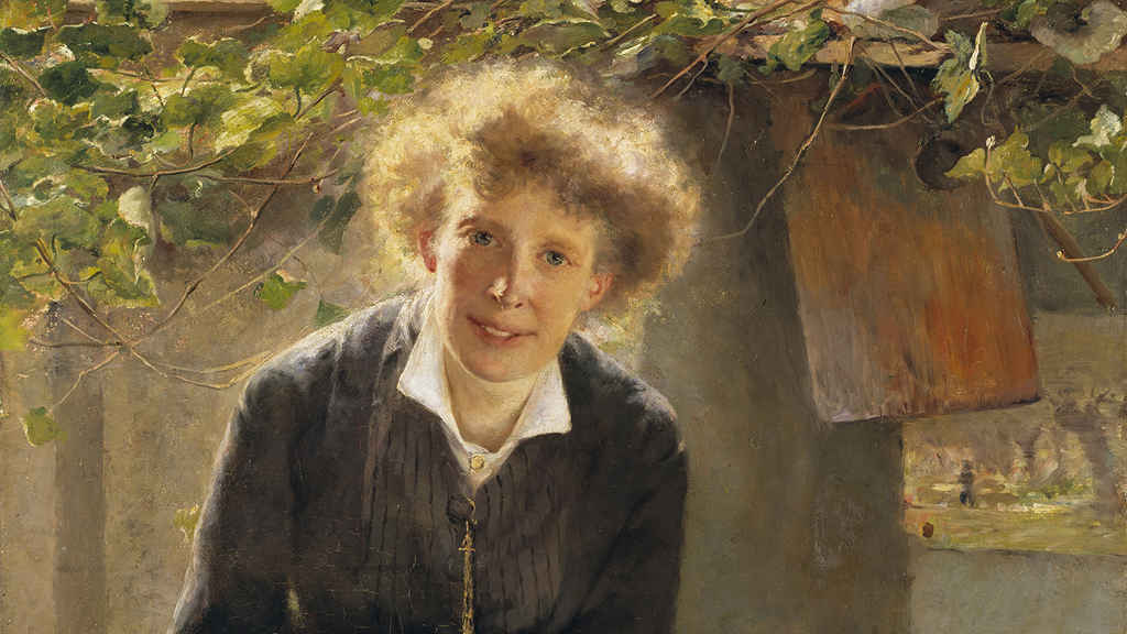 Bertha Wegmann: "Konstnären Jeanna Bauck", 1881, Nationalmuseum (beskuren). Foto: Nationalmuseum