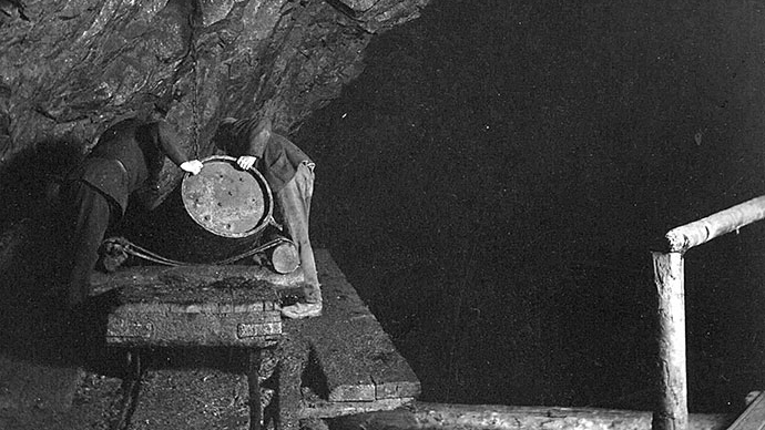 Falu gruva i Dalarna 1898. Foto: Alfred Dahlgren/Jernkontoret