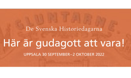 De svenska historiedagarna i Uppsala i höst
