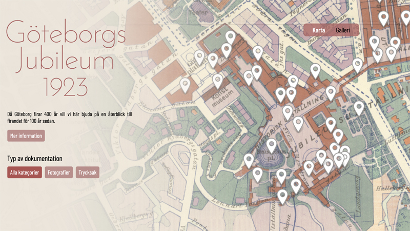 Utställning och digital portal om Jubileumsutställningen 1923