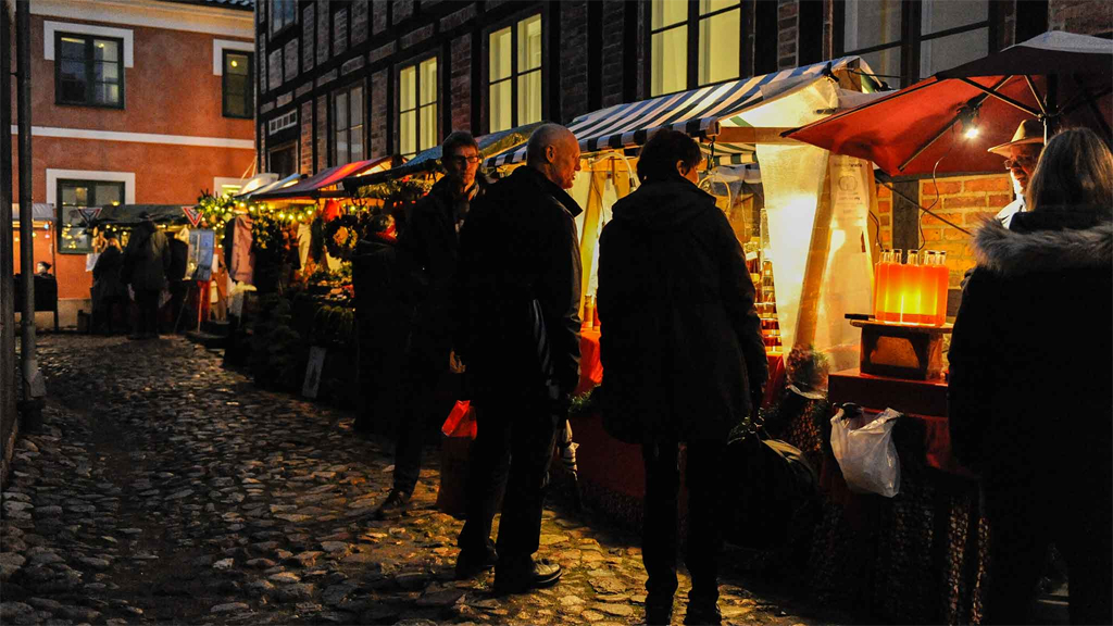 Julmarknad på Kulturen i Lund. Foto: Viveca Ohlsson/Kulturen