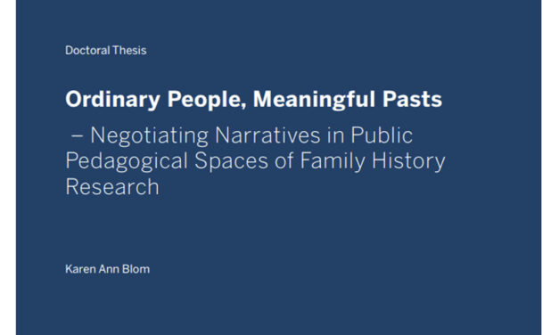 Familjehistoria, historieintresse och släktforsknings-upplevelser
