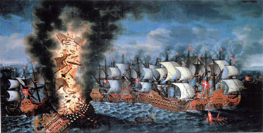 Claus Møinichen: "Slaget vid Öland", 1686. Foto: Kalmar läns museum