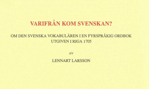 Om tillkomsten av en trehundraårig ordbok