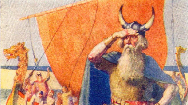 Vikingen har visst horn